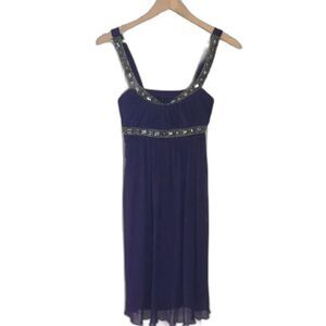 City Studio jeweled embellished Purple Dress Small